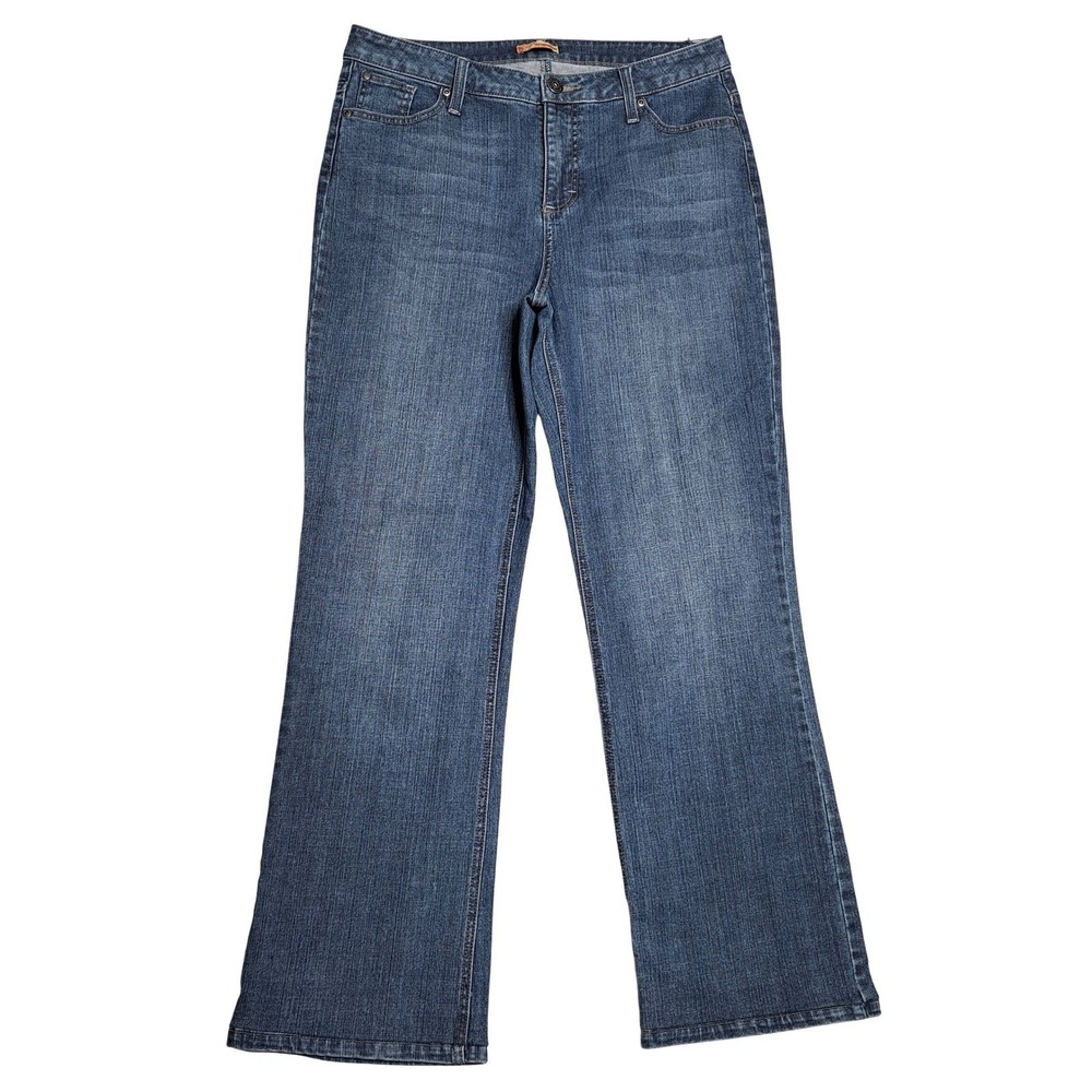 Wrangler Bootcut Jeans Women's Size 12 Medium Wash Classic Denim Western Stretch